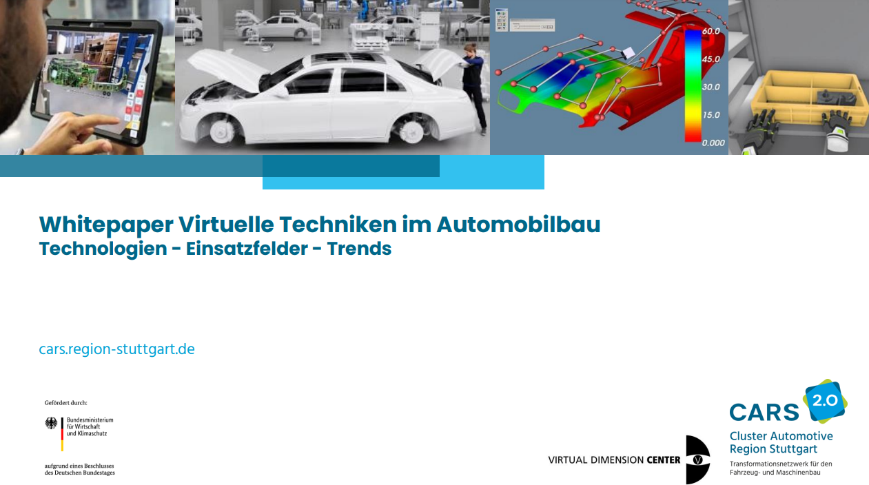 Whitepaper „Virtuelle Techniken im Automobilbau – Technologien, Einsatzfelder und Trends“